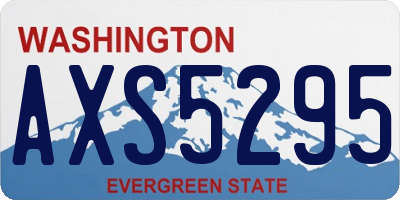 WA license plate AXS5295
