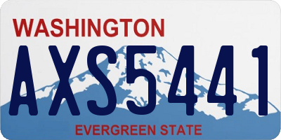 WA license plate AXS5441
