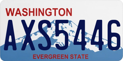 WA license plate AXS5446