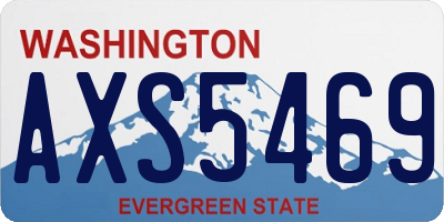 WA license plate AXS5469