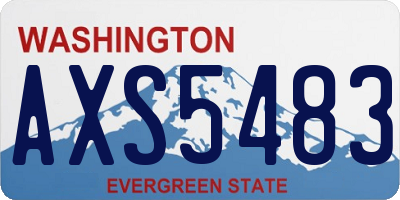 WA license plate AXS5483