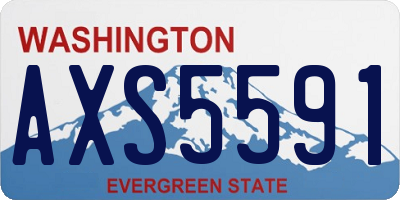 WA license plate AXS5591