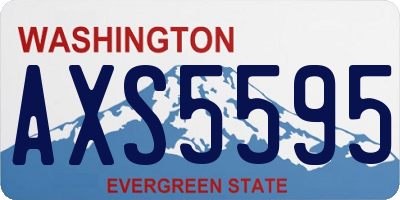 WA license plate AXS5595
