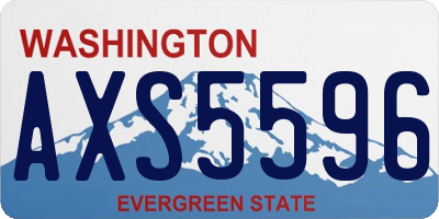 WA license plate AXS5596
