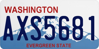 WA license plate AXS5681