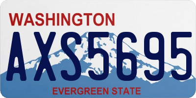 WA license plate AXS5695