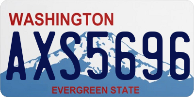 WA license plate AXS5696