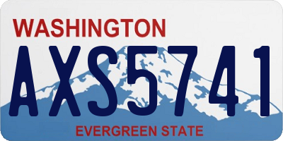 WA license plate AXS5741
