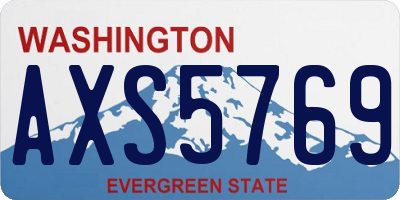 WA license plate AXS5769