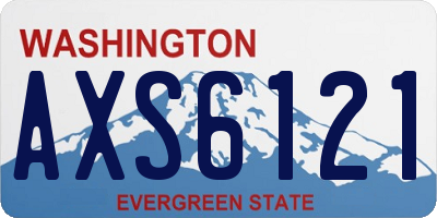 WA license plate AXS6121