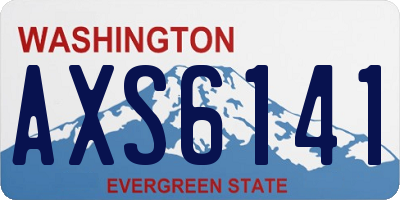 WA license plate AXS6141