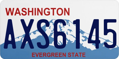 WA license plate AXS6145