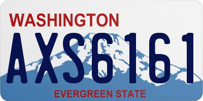 WA license plate AXS6161