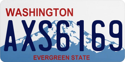 WA license plate AXS6169