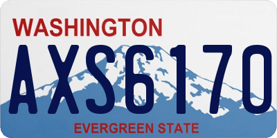 WA license plate AXS6170