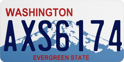 WA license plate AXS6174