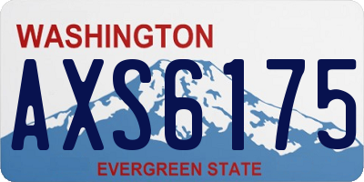 WA license plate AXS6175