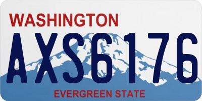 WA license plate AXS6176