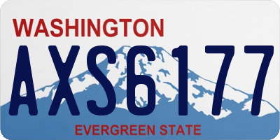 WA license plate AXS6177