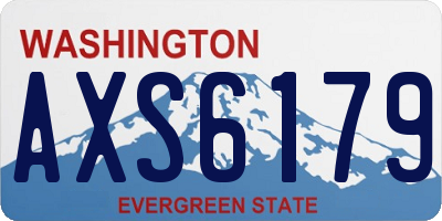 WA license plate AXS6179