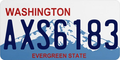WA license plate AXS6183