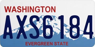 WA license plate AXS6184
