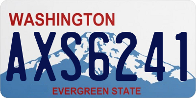 WA license plate AXS6241