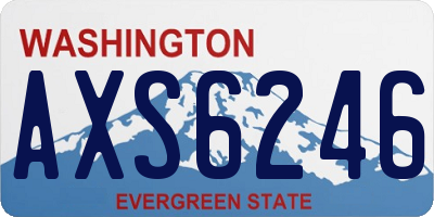 WA license plate AXS6246