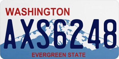 WA license plate AXS6248
