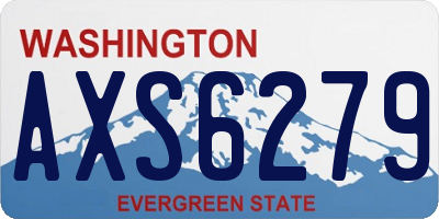 WA license plate AXS6279