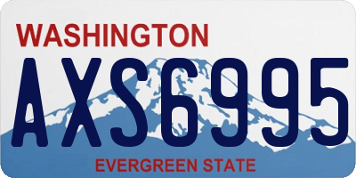 WA license plate AXS6995
