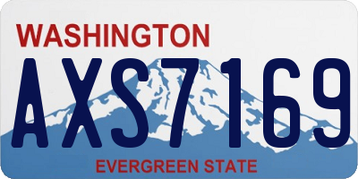 WA license plate AXS7169