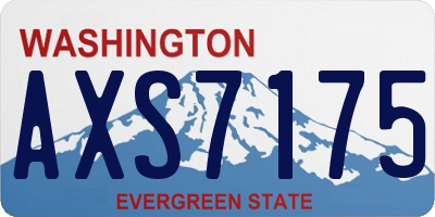 WA license plate AXS7175