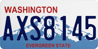 WA license plate AXS8145
