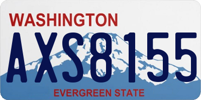 WA license plate AXS8155