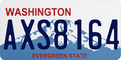 WA license plate AXS8164