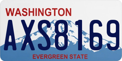 WA license plate AXS8169