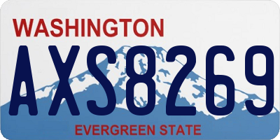 WA license plate AXS8269