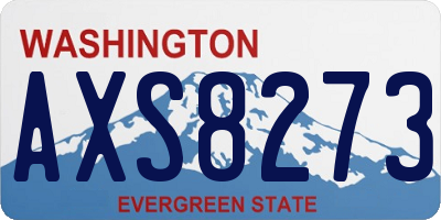 WA license plate AXS8273