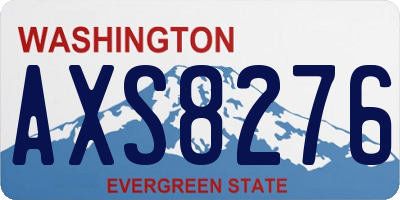 WA license plate AXS8276