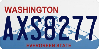 WA license plate AXS8277