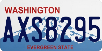 WA license plate AXS8295