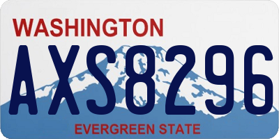 WA license plate AXS8296
