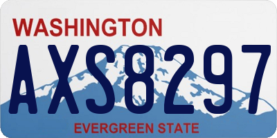 WA license plate AXS8297
