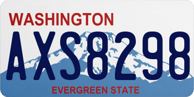 WA license plate AXS8298
