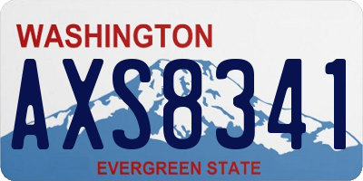 WA license plate AXS8341