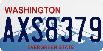 WA license plate AXS8379