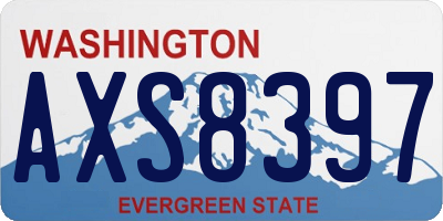 WA license plate AXS8397