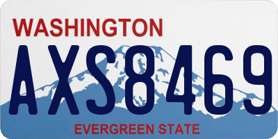 WA license plate AXS8469