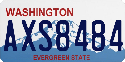 WA license plate AXS8484